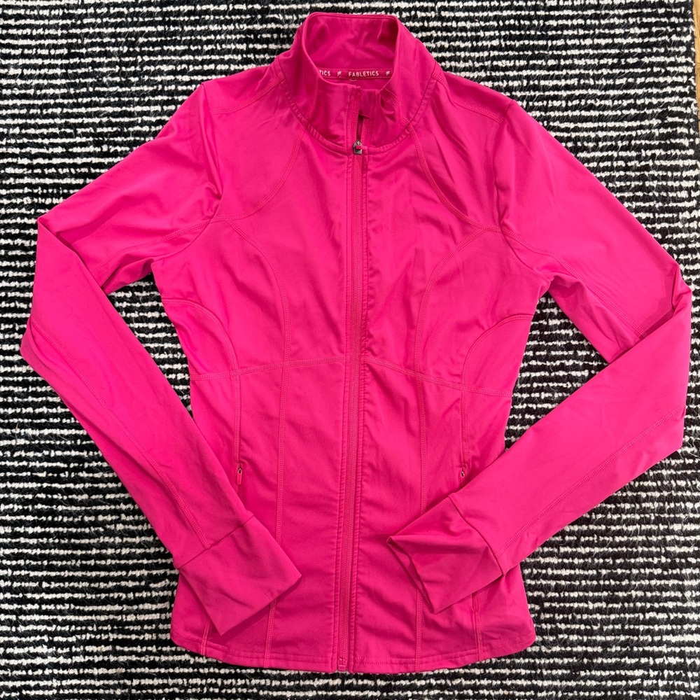 Fabletics - never worn / Women’s Pink Track Jacket - Athletic Full-Zip - Picture 4 of 4